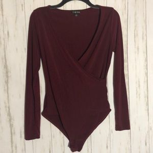❤️Timing bodysuit Burgundy size L
